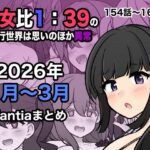 エロ同人| 男女比1:39の平行世界は思いのほか異常（Fantia2026年1月〜3月まとめ）/作：〔きっさー〕